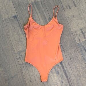 ❤️WINDSOR❤️Orange Spaghetti Strap Bodysuit